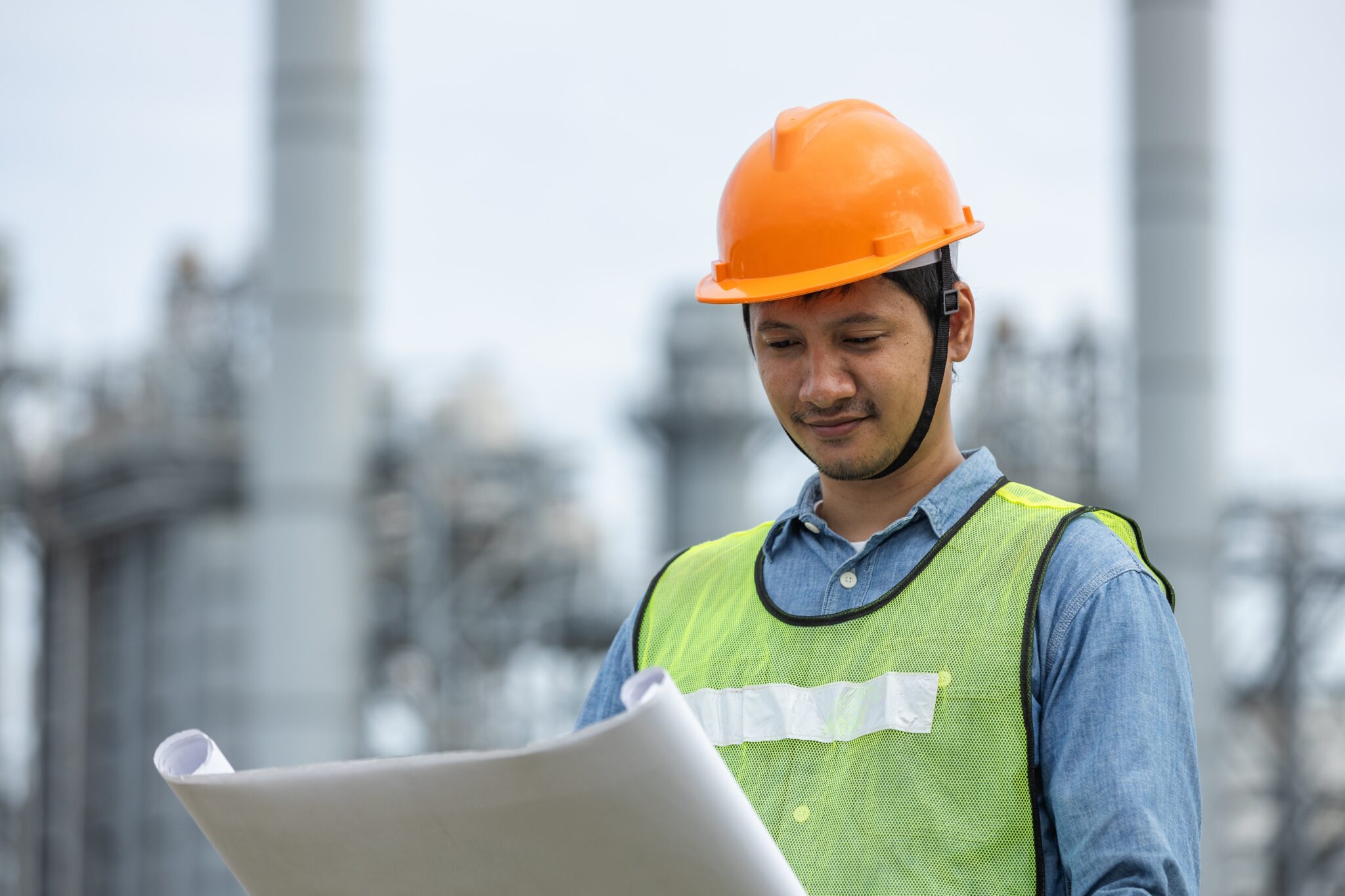 Photo d'un homme sur un chantier